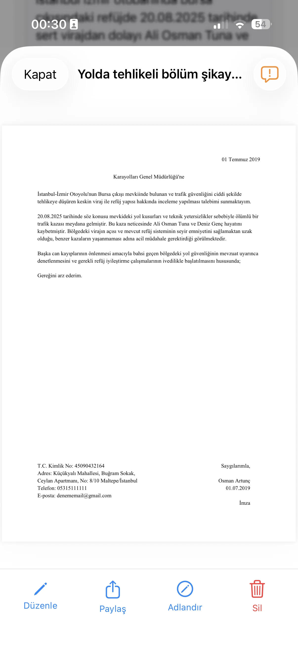 Review and export PDF