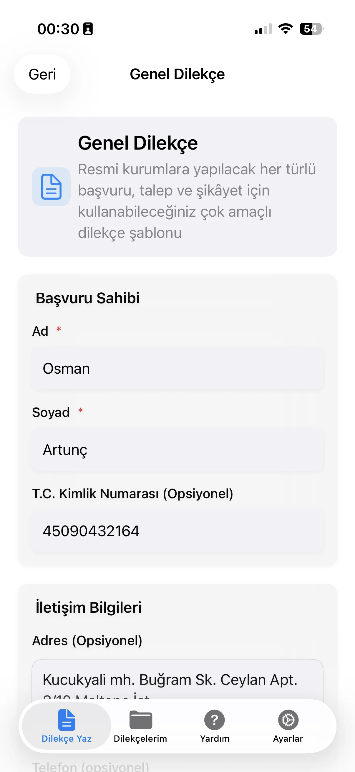 Petition Bot mobile app